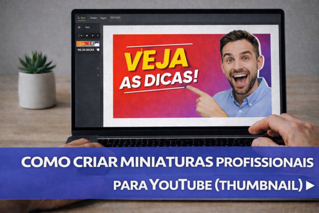 Como criar miniaturas profissionais para YouTube